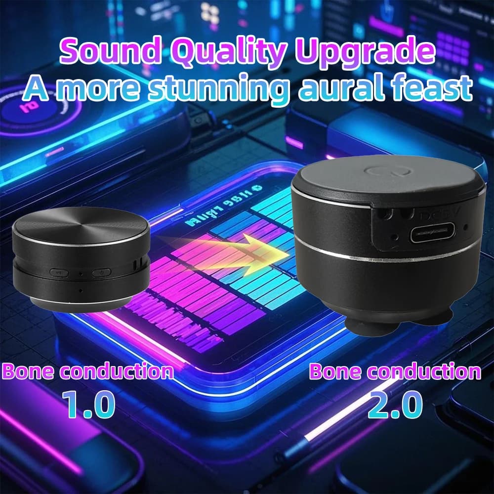 Black technology bone conduction speaker is coming. Sound is produced through different media. Small but with large volume.