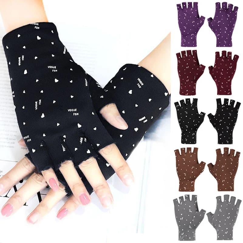 Nail Art Glove UV Protection Glove Anti UV Radiation Protection Gloves Protecter For Nail Art Gel UV LED Lamp Tool
