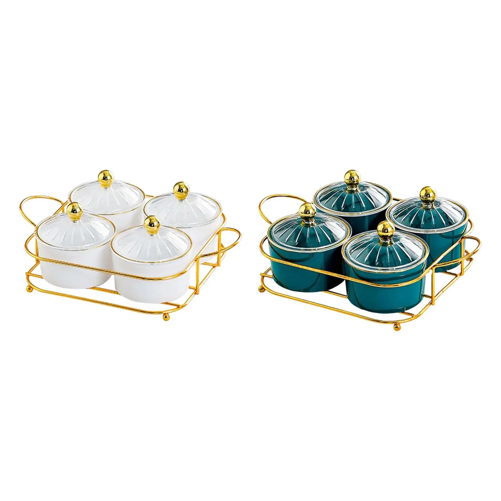 Dried Fruit Snack Serving Plate Set Seasoning Containers for Dining Room