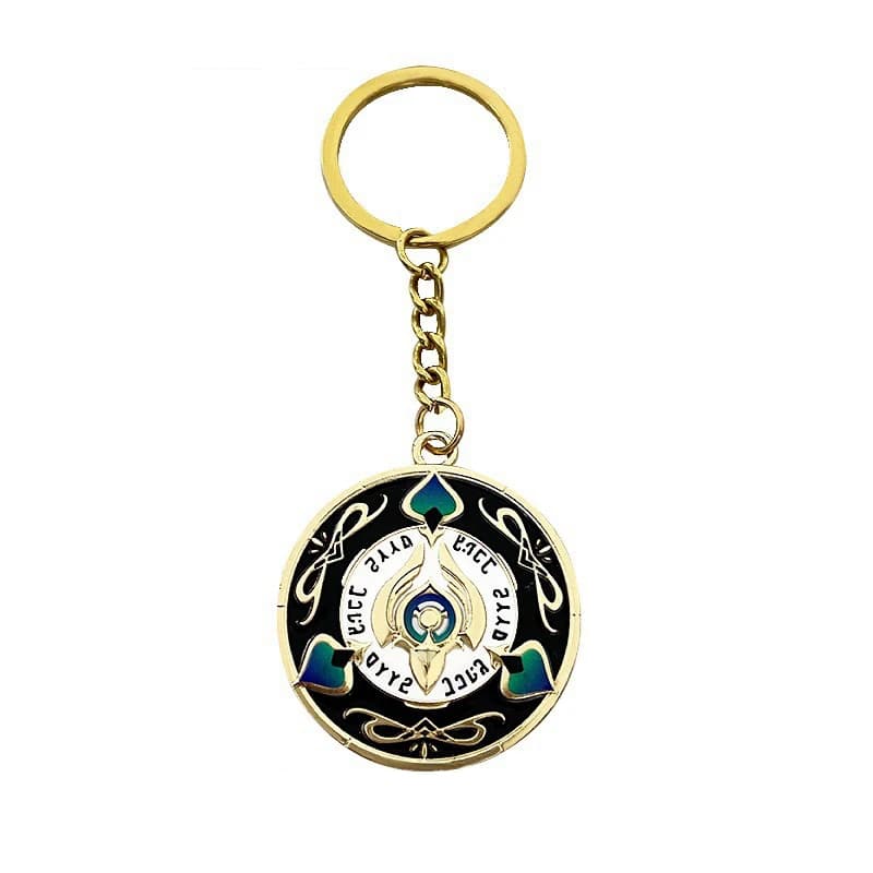 Anime Accessories Game Honkai Star Rail Aventurine Cosplay Prop Zinc Alloy Pendant Metal Keychain Coins Badge Backpack Pendant