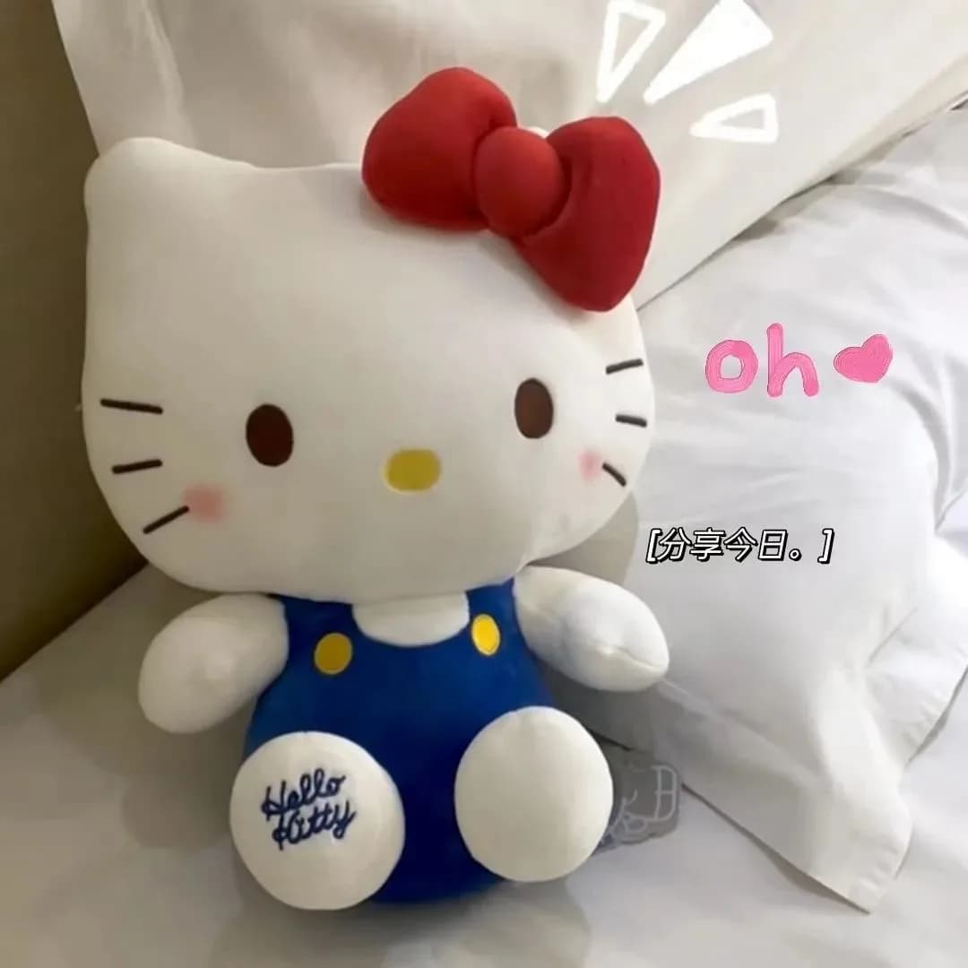 Hello Kitty Plush Toy Sanrio Plushie Doll Kawaii Hello Kitty Stuffed Animals Hello Kitty Cushion Sofa Pillow Home Decor Kid Gift