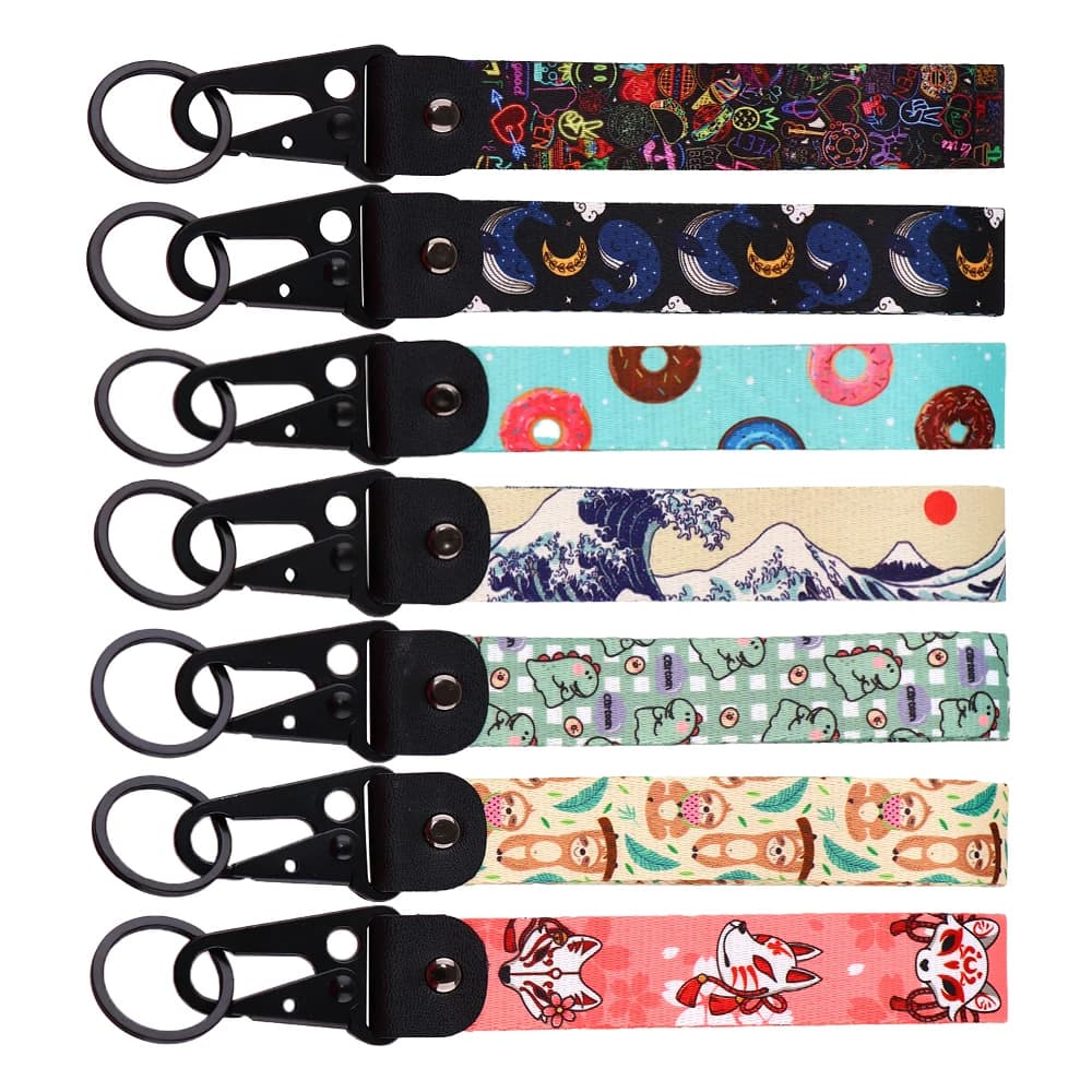 Cute Cartoon Sloth Dinosaur Keychain for Motorcycles Men Women Key Fobs Holder Key Ring Key Tag Bags Accerssories Gifts