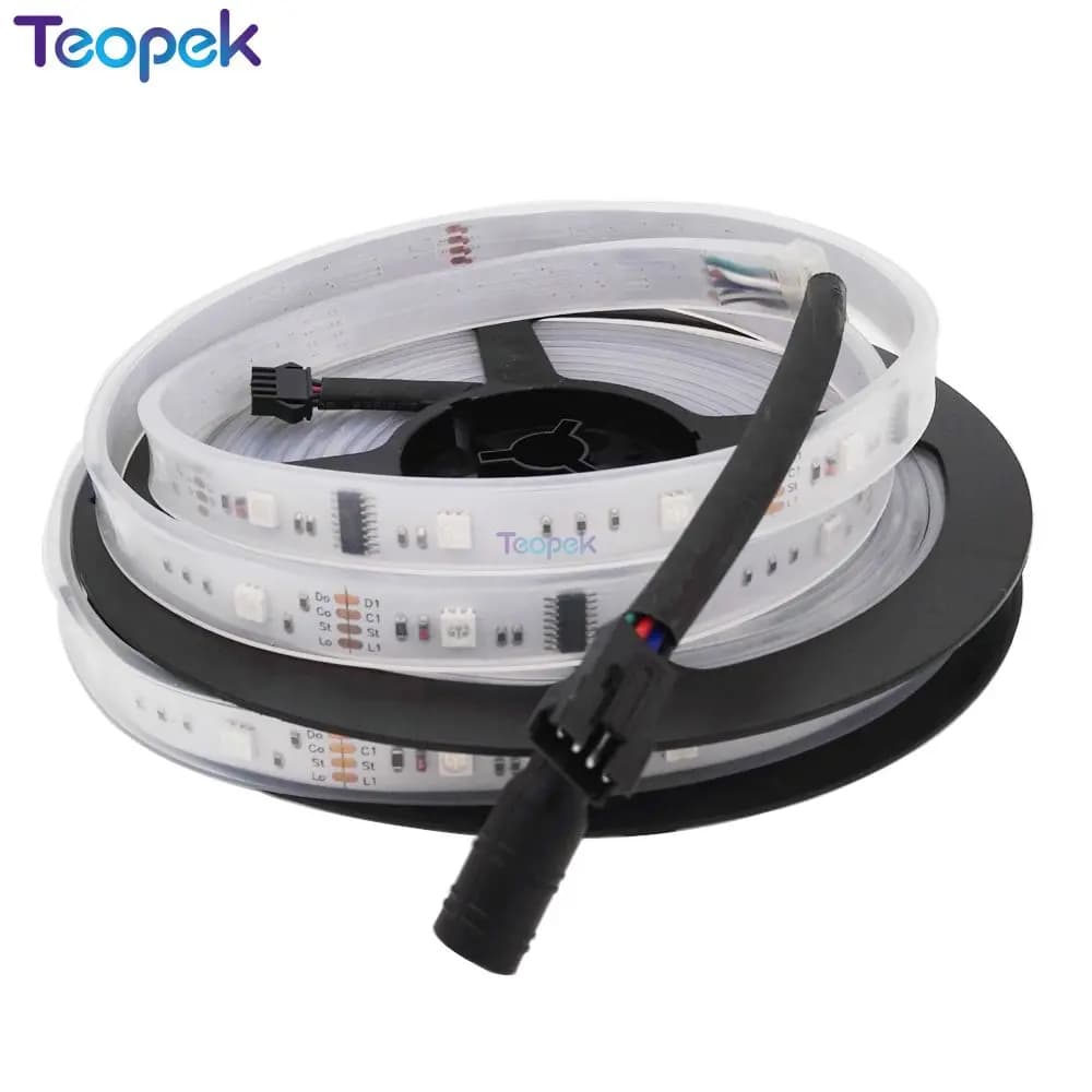 5M 6803 IC RGB Dream Magic Color LED Strip SMD 5050 DC12V 30LED/M IP20/IP67 Waterproof Flexible Strip Tape