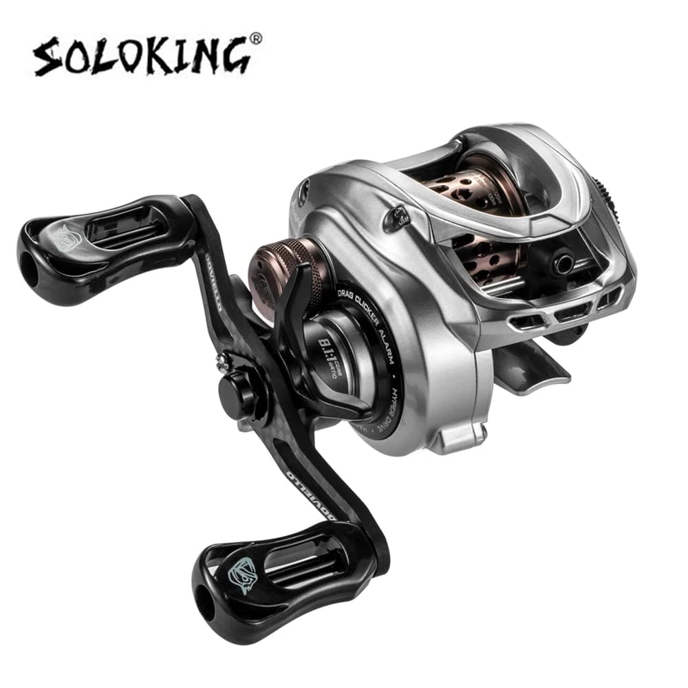 SOLOKING ACURA HICC50 Pro Baitcasting Reel 10+1BB Ultralight BFS Reel for Bass Trout 7.1/8.1 Gear Ratio 4KG Drag Fishing Reel