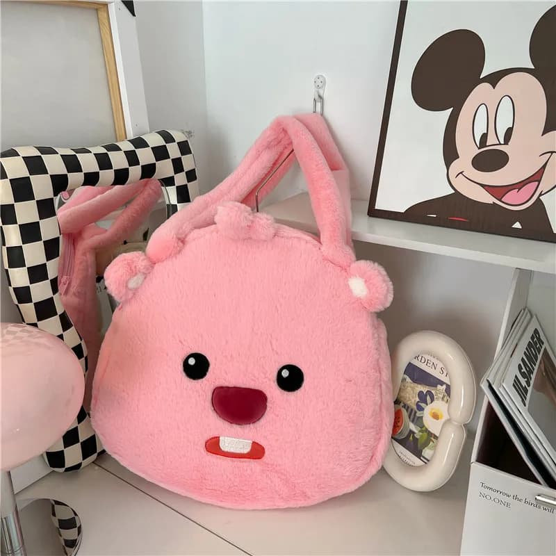 Kawaii Fashion Loppy Handbag Cartoon Backpack Shoulder Bag Fashion Women's Bag Lovable Bag Children's Toy Girl Gift