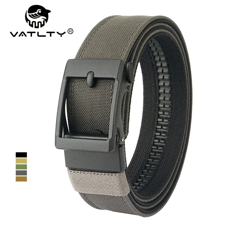 VATLTY New Hard Tactical Belt for Men Metal Automatic Buckle IPSC Gun Belt 1100D Nylon Military Belt Outdoor Sports Girdle Male