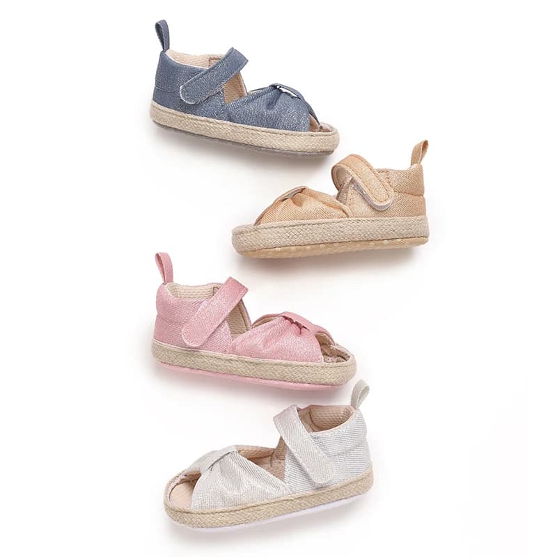 4-Colors  Fashion Summer Baby Girl Cute Sandals Newborn Infant Shoes Casual Soft Bottom Non-Slip Breathable Shoes Pre Walker