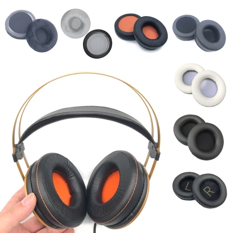 1 Pair Headphone Earpads Headset Sleeve Memory Foam Earpad for AKG K52 K72 K92 K240 K242 Memory Foam Earmuffs Ear Cushion Cover