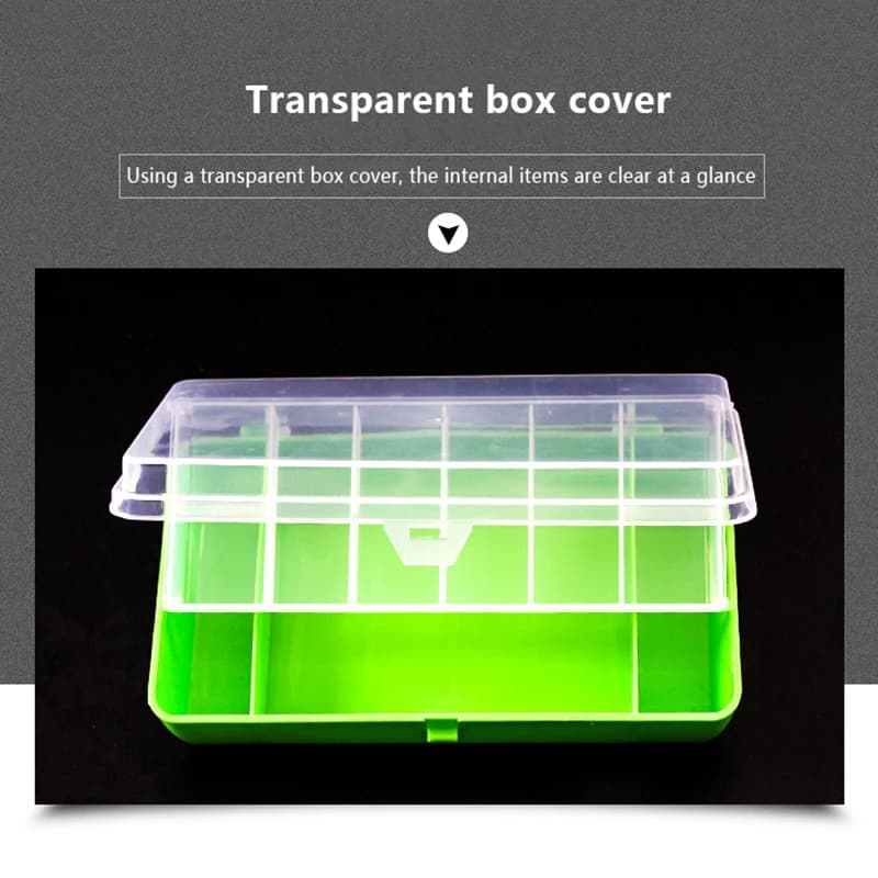 Portable Fishing Tackle Box 11 Compartments Double-deck Storage Case Carp Fishing Accessories Lure Hook Soft Bait Tool Box