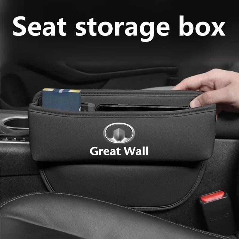 Car Seat Organizer Leather Crevice Storage Box Car Accessories for Great Wall Poer Tank H3 H5 Voleex C10 C30 C50 Wingle 5 Haval