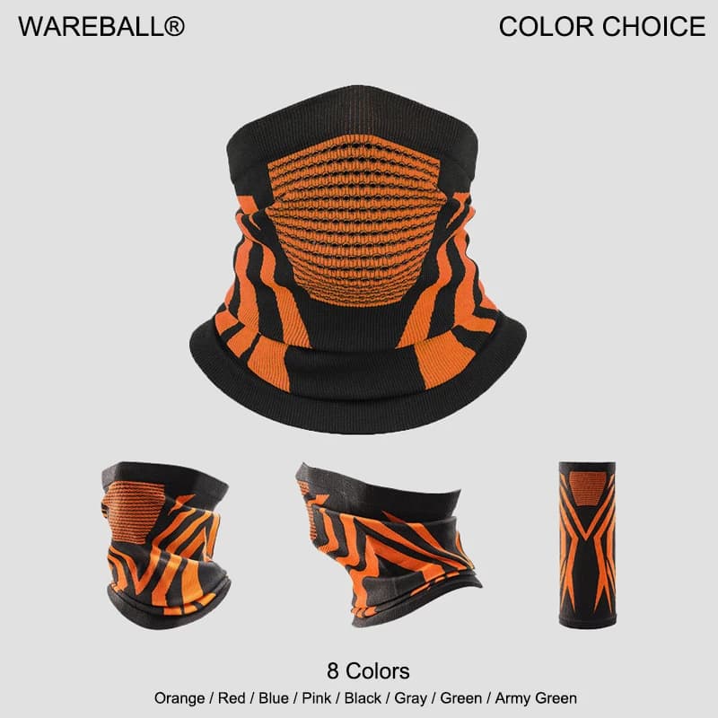 Neck Warmer Bicycle Cycling Scarf Hiking Breathable Mask Outdoor Windproof Thickened Mask Bib Sports Face Bandana Mask Cover