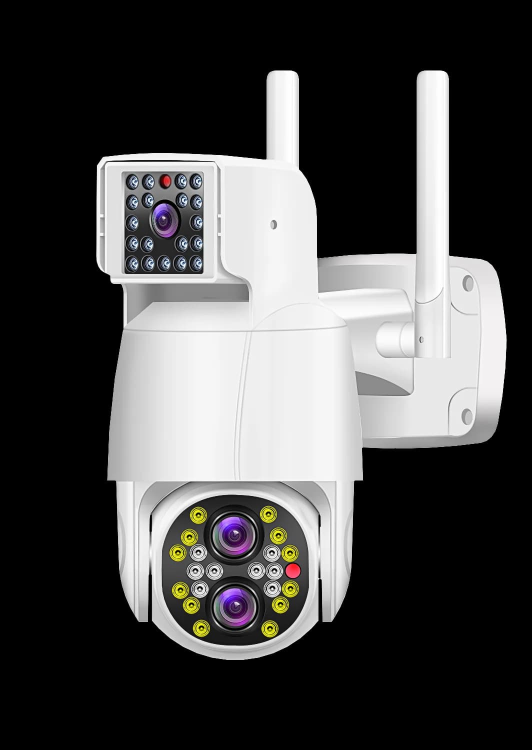 4MP 1080P 390Eyes APP 3 Lens Double Screen Full Color Wireless PTZ IP Dome Camera AI Humanoid Home Security CCTV Baby Monitor