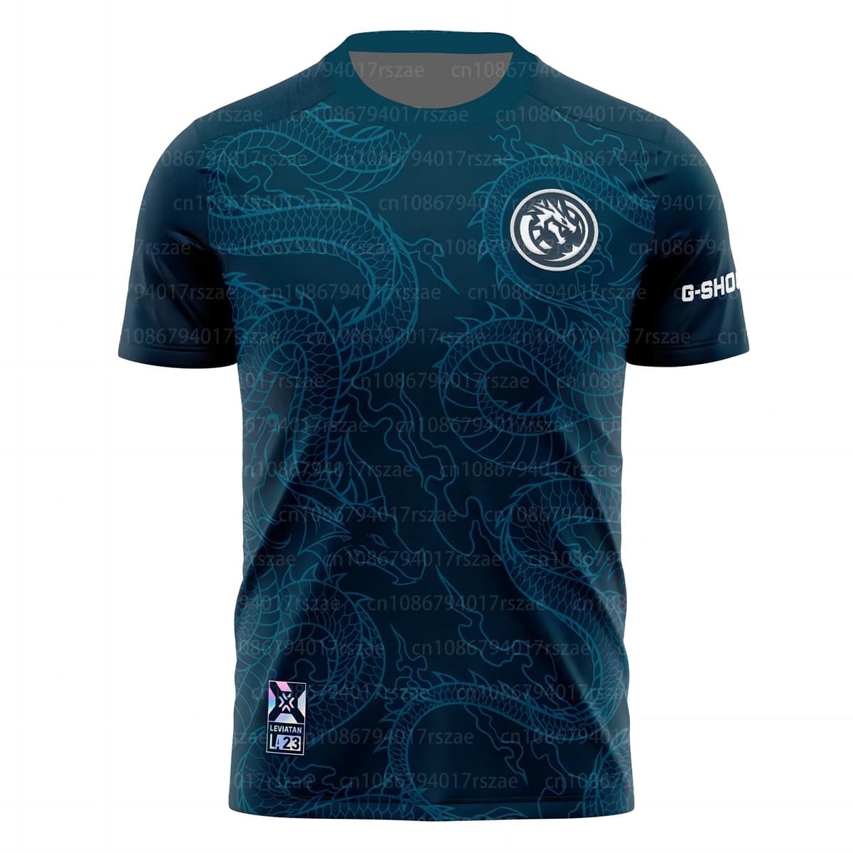 Leviatan Jersey 2024 Team New Design Men Esport Uniform Clothing Gaming Fans 3D Print Short Sleeve T-shirt Dragon Pattern Tees