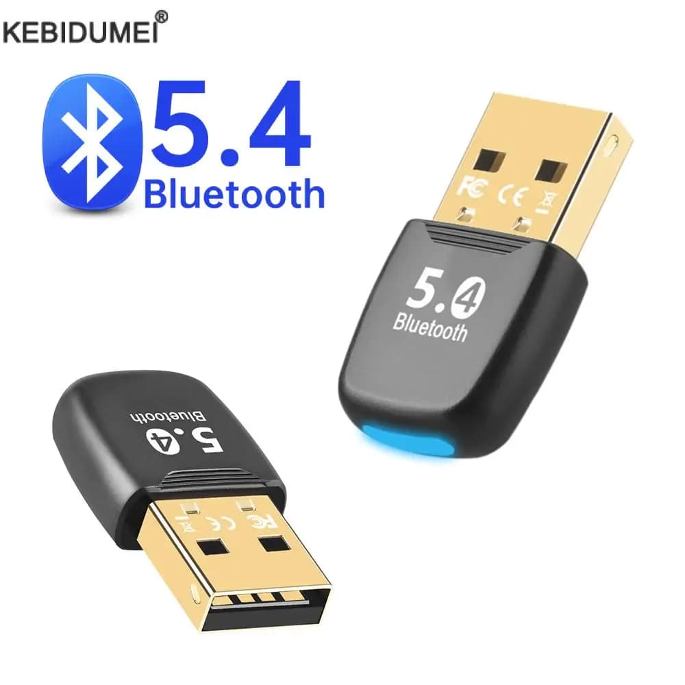 Bluetooth 5.4 Adapter USB Bluetooth Adaptador for PC Dongle Wireless Mouse Keyborad Music Audio Receiver USB Transmitter
