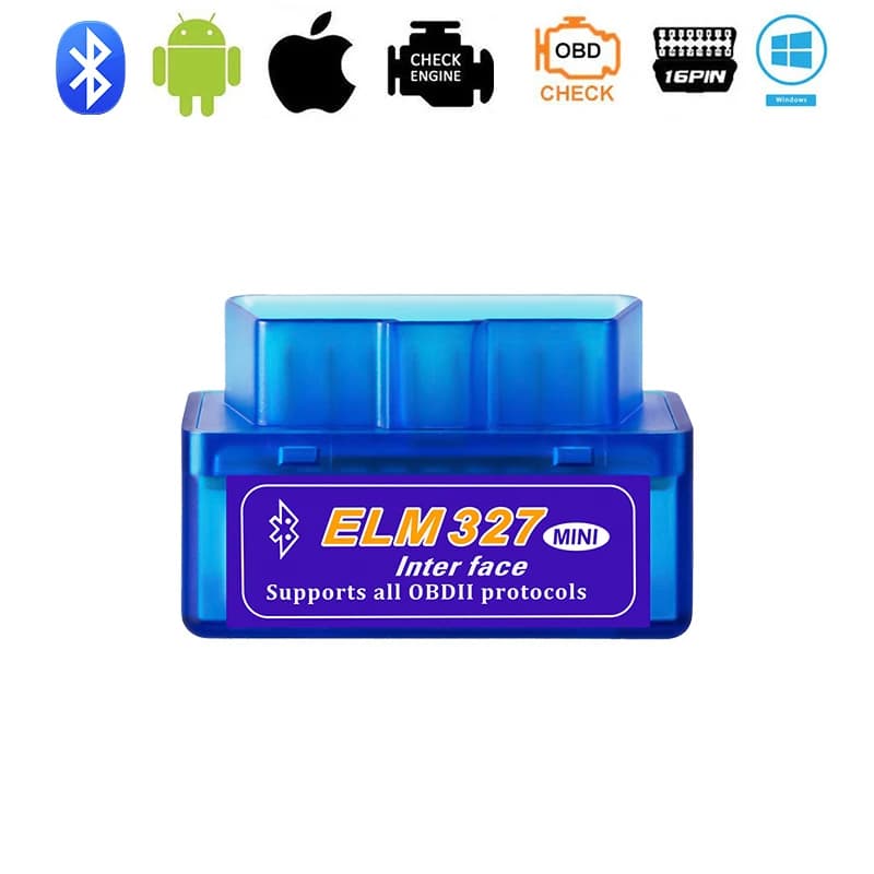Mini ELM327 V2.1 OBD2 Scanner Code Reader For Android /IOS Bluetooth Car Diagnostic Tool Automotive Fault Detector