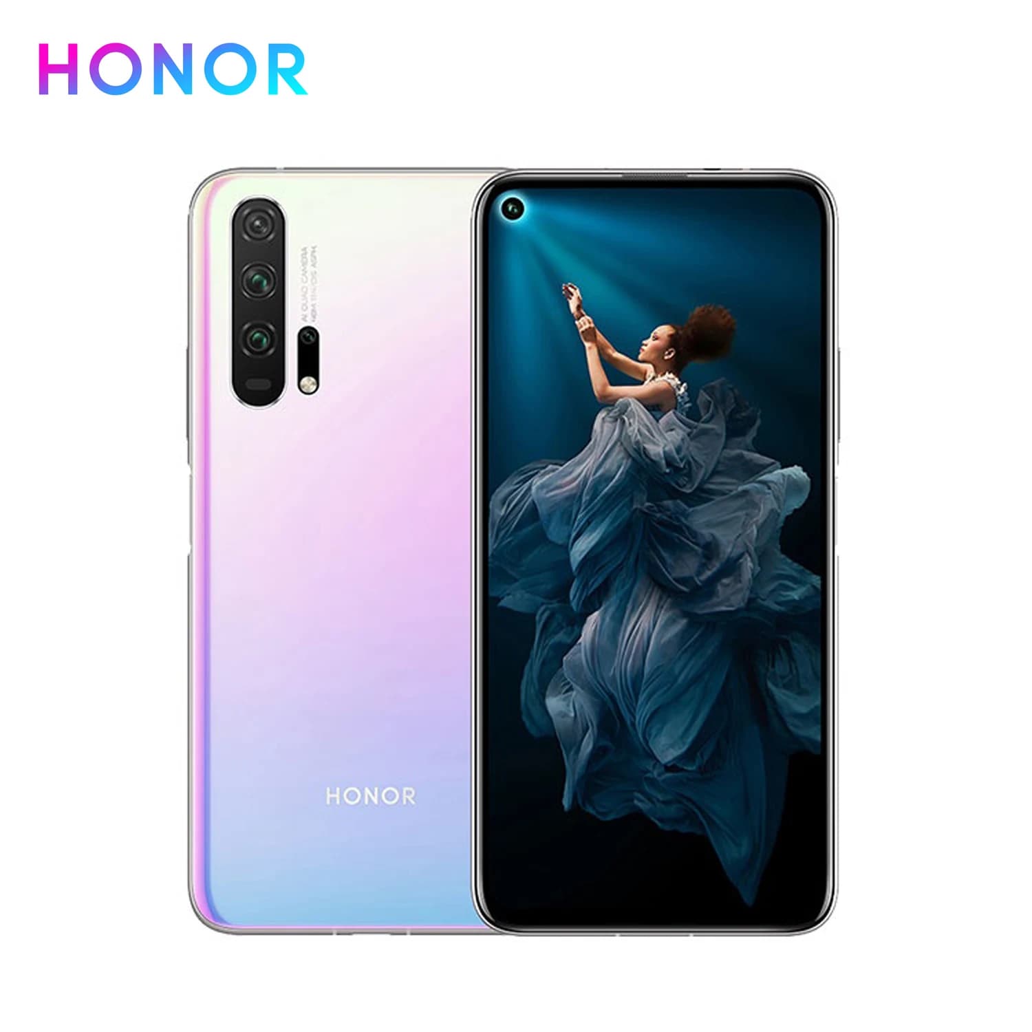Honor 20 Pro Mobile Phone 6.26inch Kirin 980 Octa Core 8GB RAM 128/256GB ROM 48MP Rear Four Camera 32MP Front Camera Global Rom