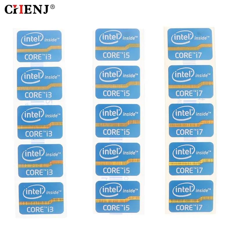 1pc/5pcs Mini DIY Sticker For 4th Generation Cpu Intel Core I3 I5 I7 I9 Logo Sticker LOGO Label Laptop Notebook Decoration