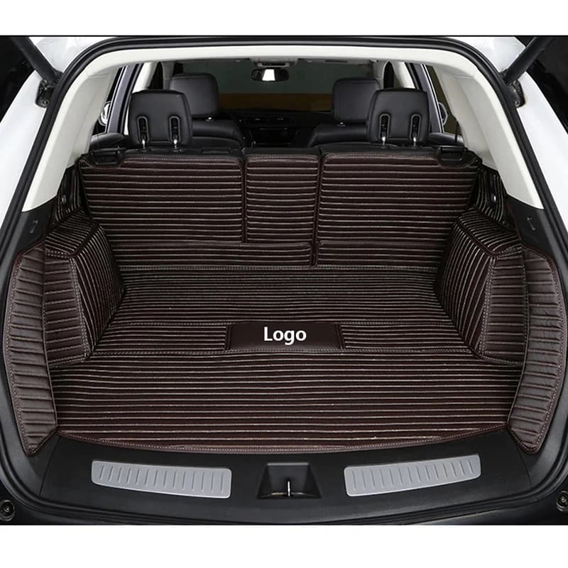 YUCKJU Custom Leather Full Wrap Car Trunk Mat for Mazda 5 8 CX-7 CX-3 CX-8 CX-30 CX-5 CX-9 CX-4 Auto Luggage Mat