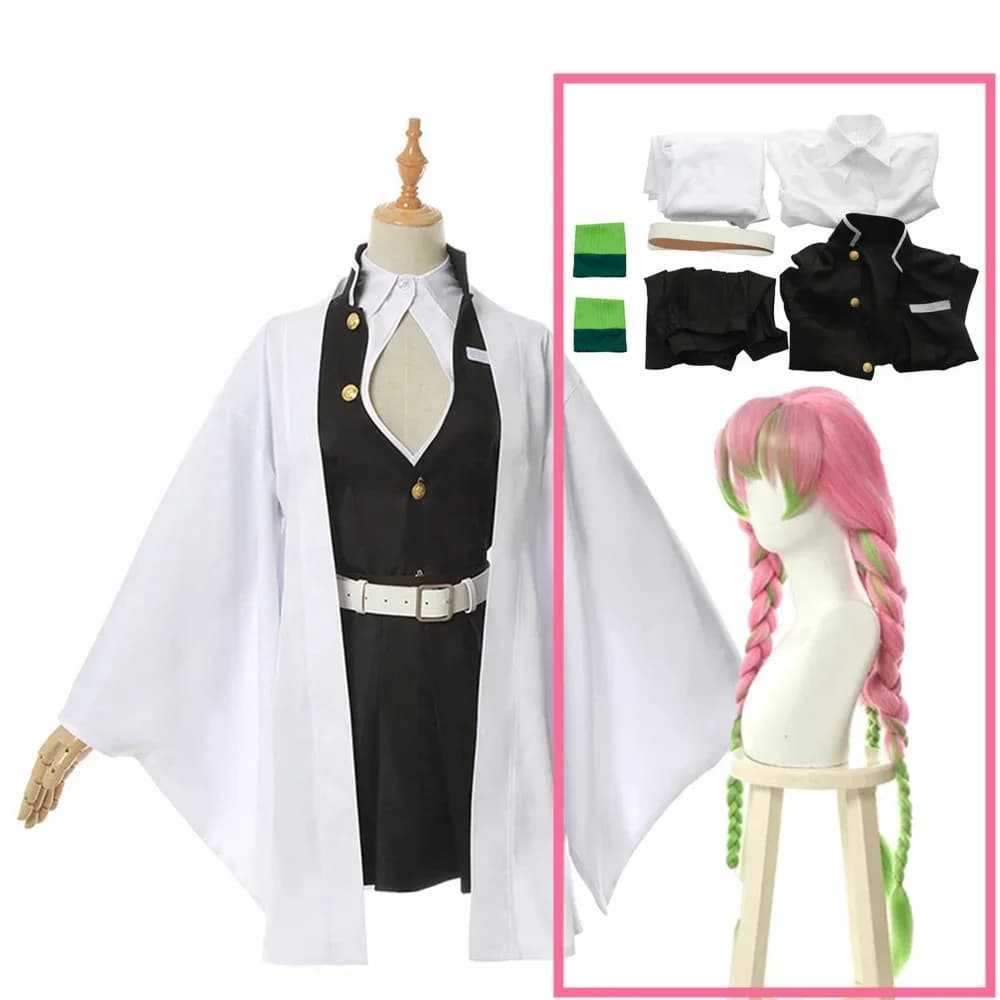 Anime Kanroji Mitsuri Cosplay Kimono Costume
