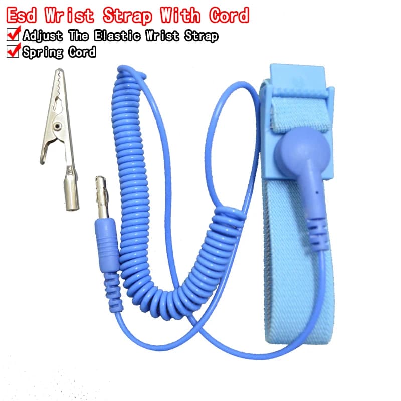 Cordless Wireless Clip Antistatic Anti Static ESD Wristband Wrist Strap Discharge Cables For Electrician IC PLCC worker
