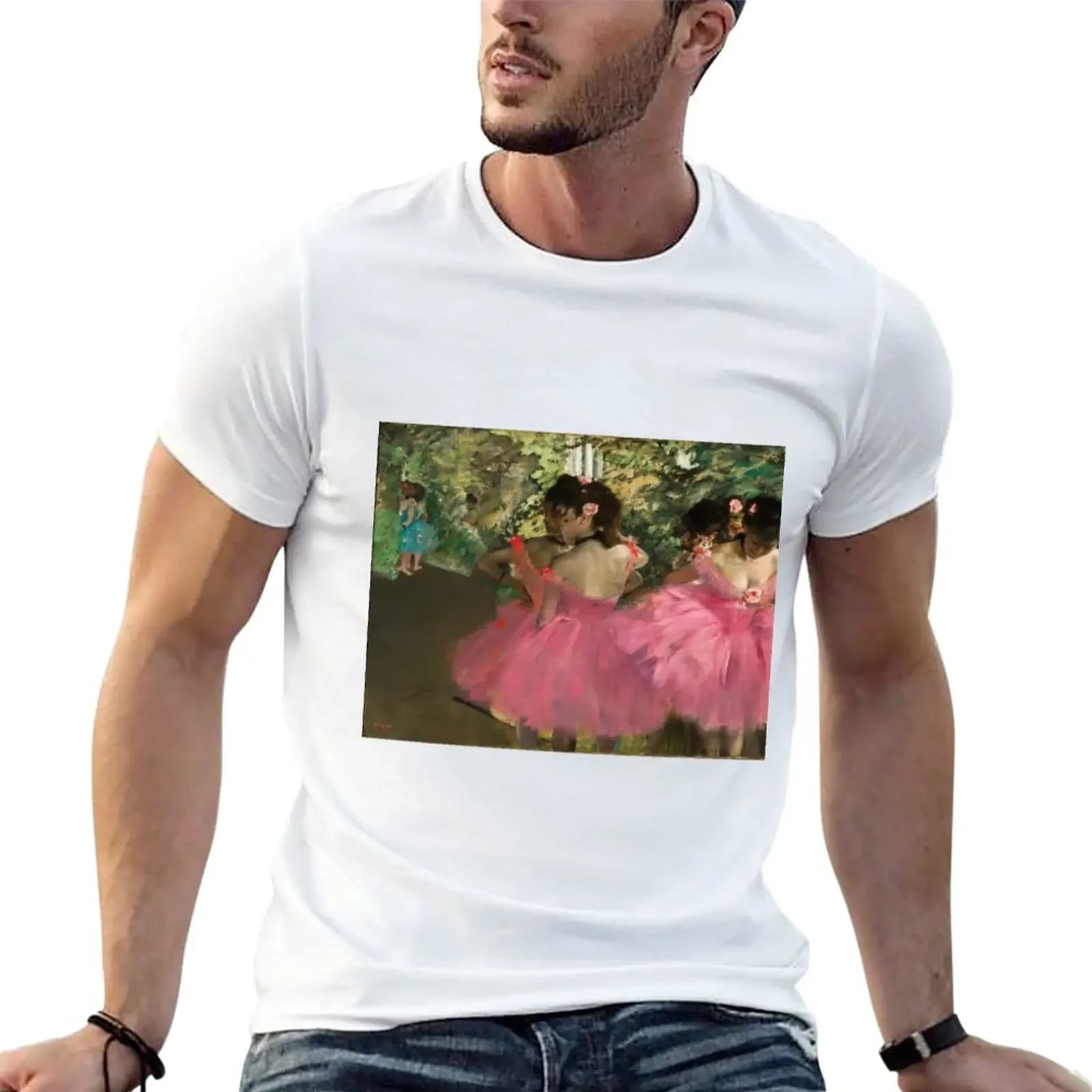 New Edgar Degas&apos;s Dancers in Pink T-Shirt boys t shirts anime clothes mens graphic t-shirts funny