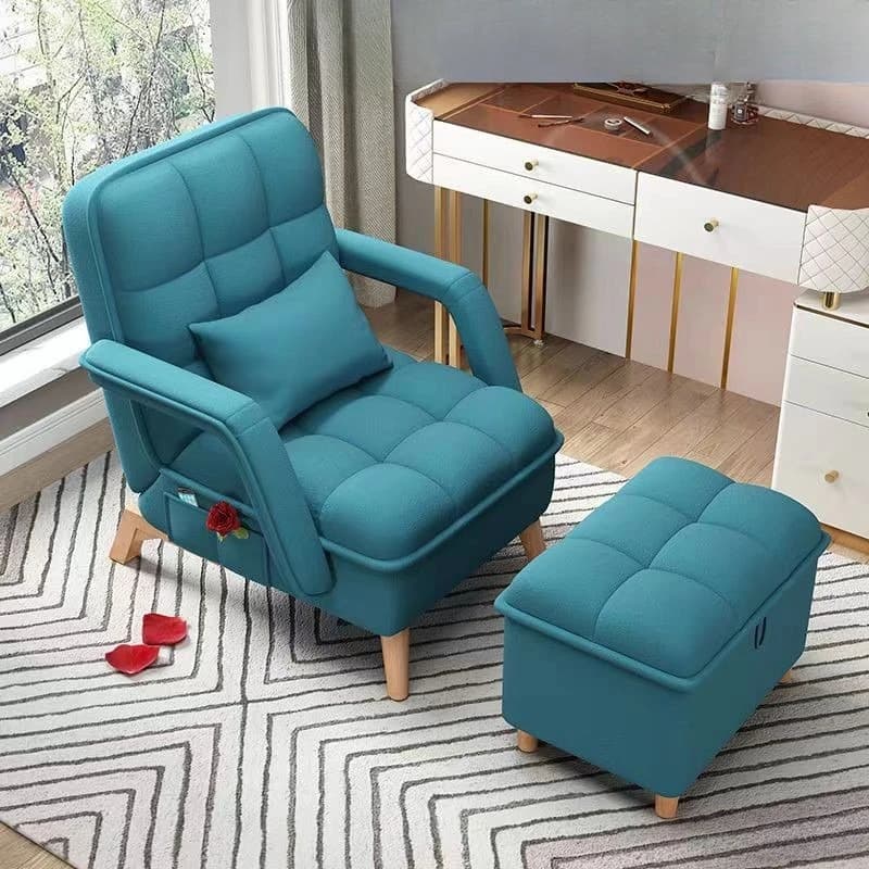 Outdoor Lazy Armchair Living Room Sofas Bed Corner Modern Modular Armchairs Recliner Sleep  Home Furniture