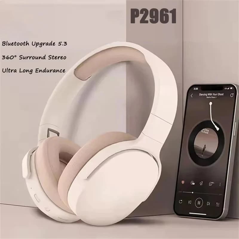 Wireless Bluetooth 5.3 Headphones P2961 Original Earphone For Samsung Iphone Stereo Hifi Headset Game Earbuds With Microphone