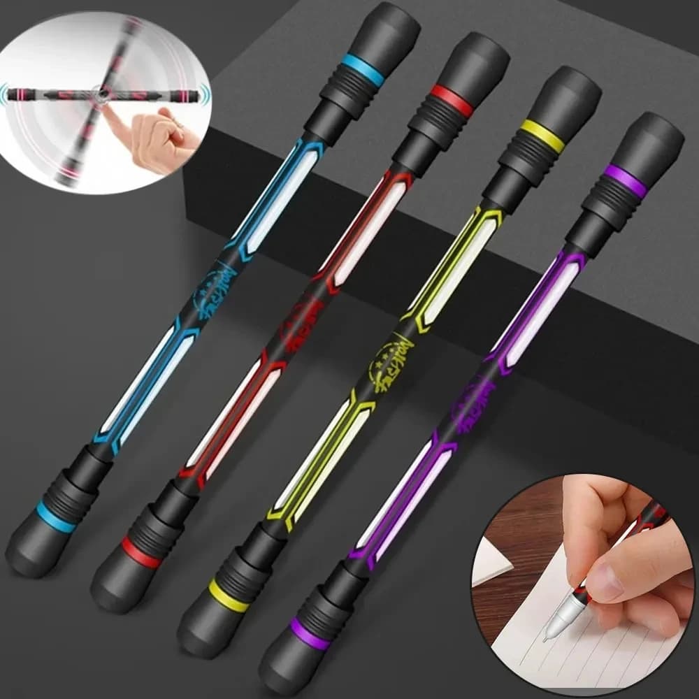 1pc Stress Relief Spinner Pen Adult Kids Antistress Spinning Pen Fidget Spinner Anti-slip Hand Spinner Stress Toy Ballpoint