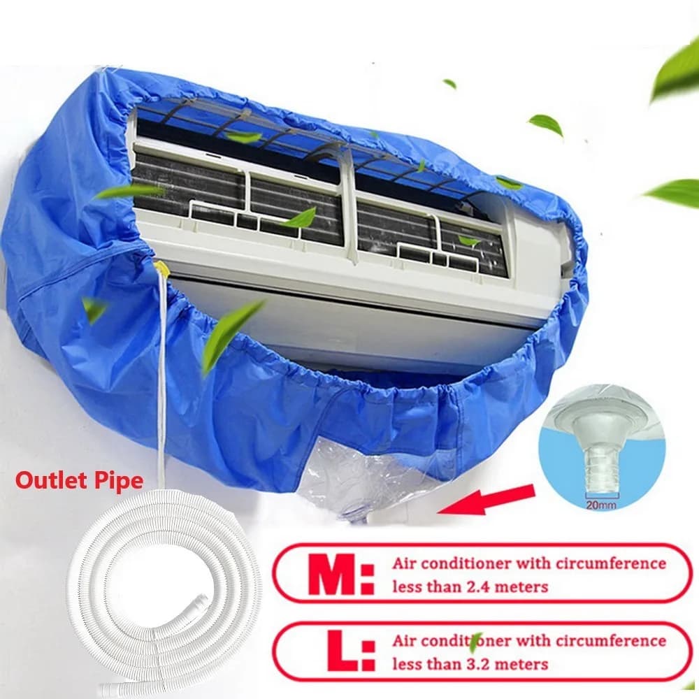 2.4/3.2m Home Air Conditioning Water Cover Full Set of Cleaning Tools with Water Pipe Air Conditioning Waterproof Cleaning Cover