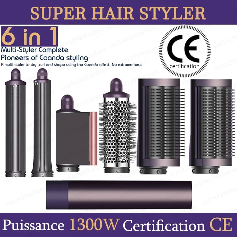 SenCiciMen X9 Multi Hair Styler Curling Iron Hair Hot Air Brush Curling Barrel Hair Dryer Salon Professional Curly Hair Styler