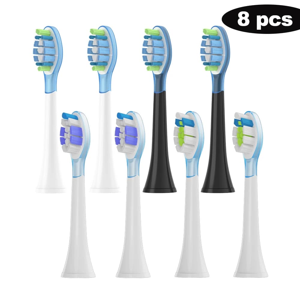 8Pcs Replacement Brush Heads for Philips HX6064 HX6930 HX6730 Sonic Electric Toothbrush Vacuum 4100 6500 6100 5300 C3
