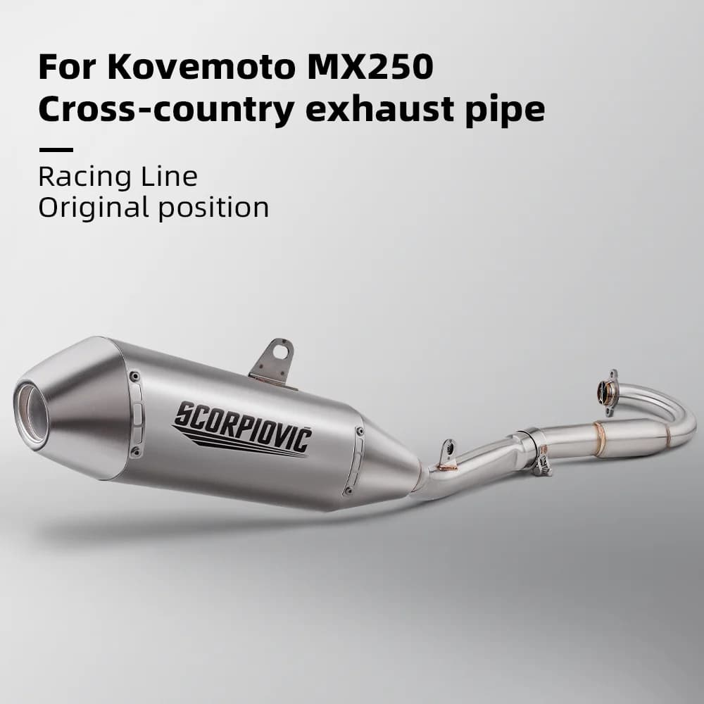 Racing Line，Complete exhaust system for Kovemoto MX250 Cross-Country exhaust pipe