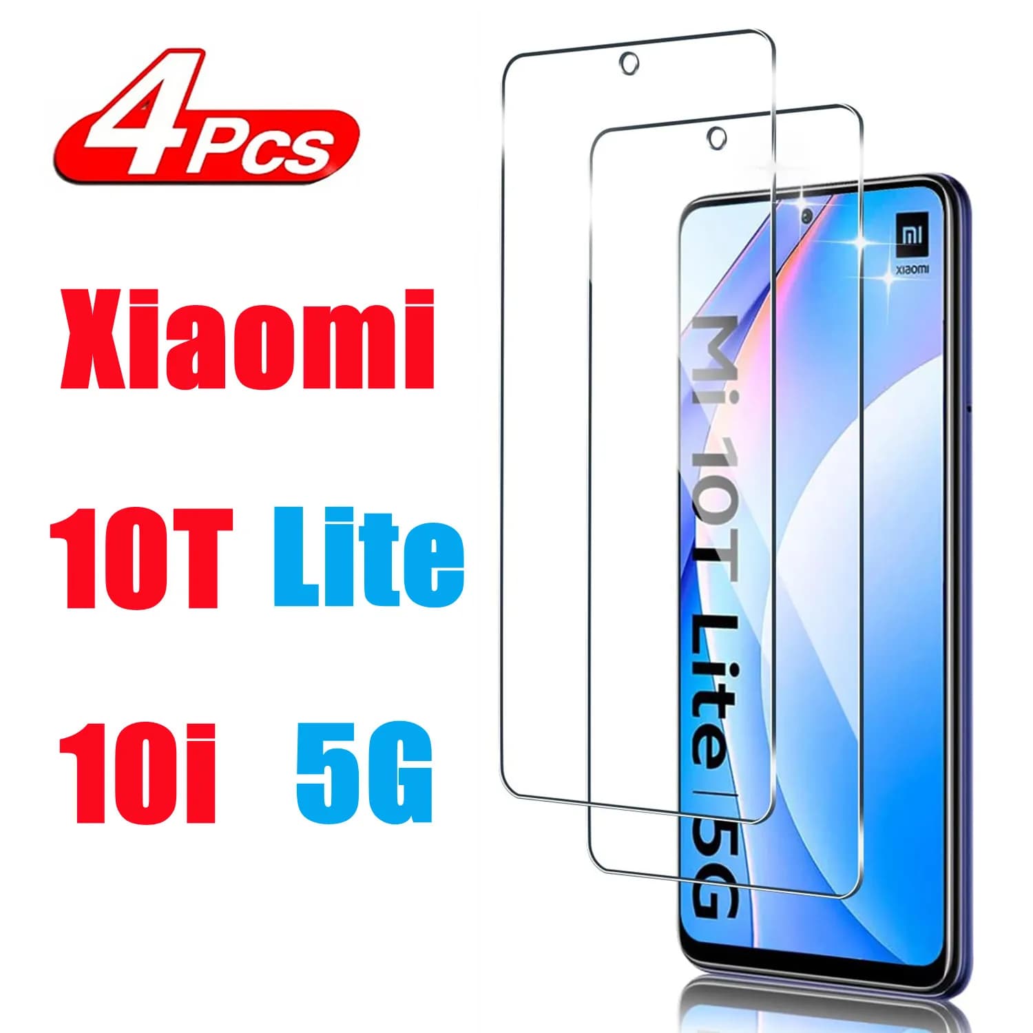 High definition anti drop tempered film HD+ high-quality Tempered Glass For Xiaomi 10T Lite 10i Screen Protector Glass Film