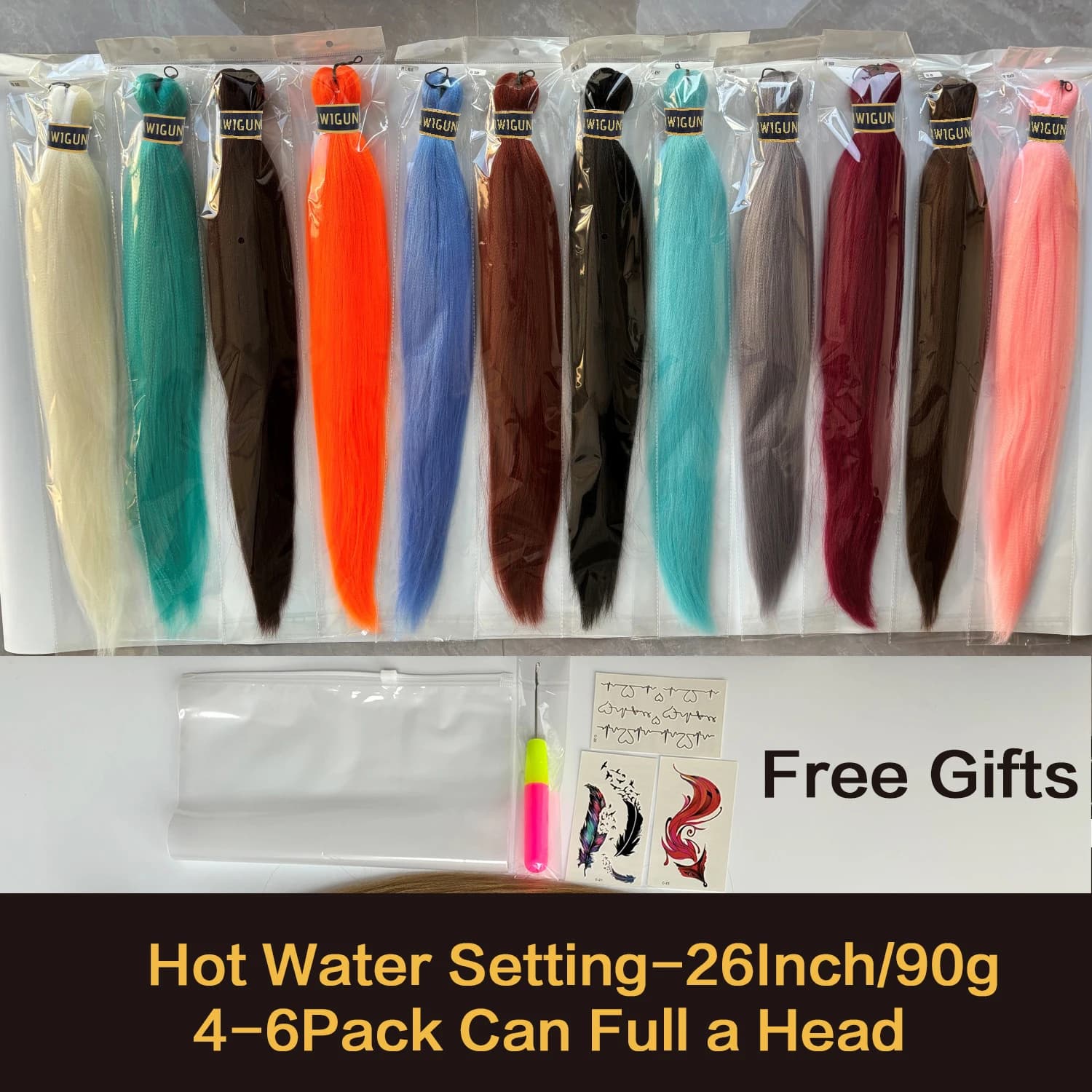 26Inch 90g Pre Stretched Jumbo Braiding Hair Box Twist Braids Wholesale Synthetic Hair Extensions For Women