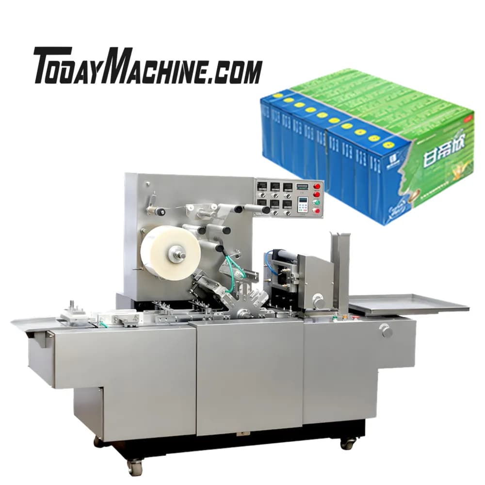 Automatic 3D Transparent Film Perfume Wrapping Cellophane Packaging Machine