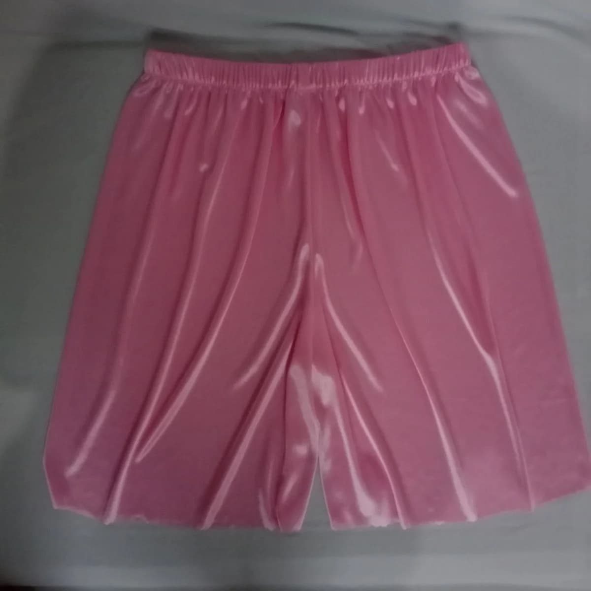 Summer Satin Silk Ultra-thin Sexy Women High Waist Yoga Sleeping Shorts Loose Running Gym Bottoms