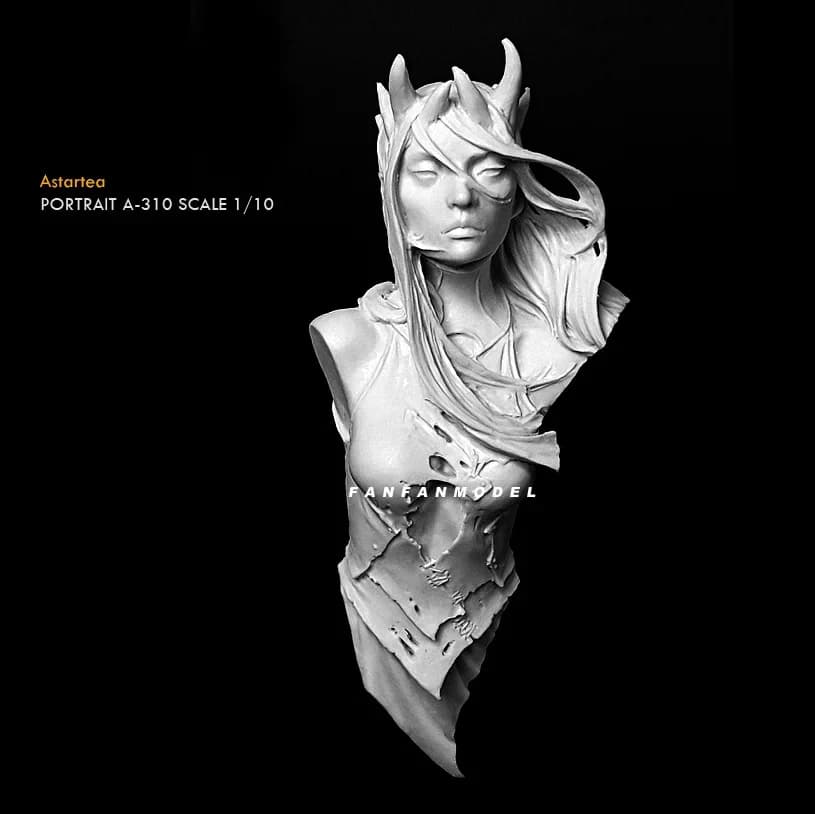 70mm Resin bust kits model DIY self-assembled  A-310