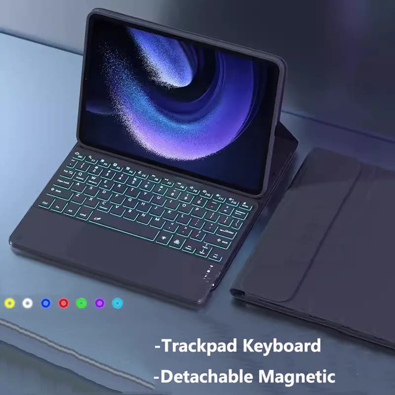 Backlit Keyboard Cover for Xiaomi Pad 7 11.2" 2024 7 Pro 11.2 5 11inch 5 Pro 6Pro 6 11 for Redmi Pad SE 11 10.61 Magnetic Case