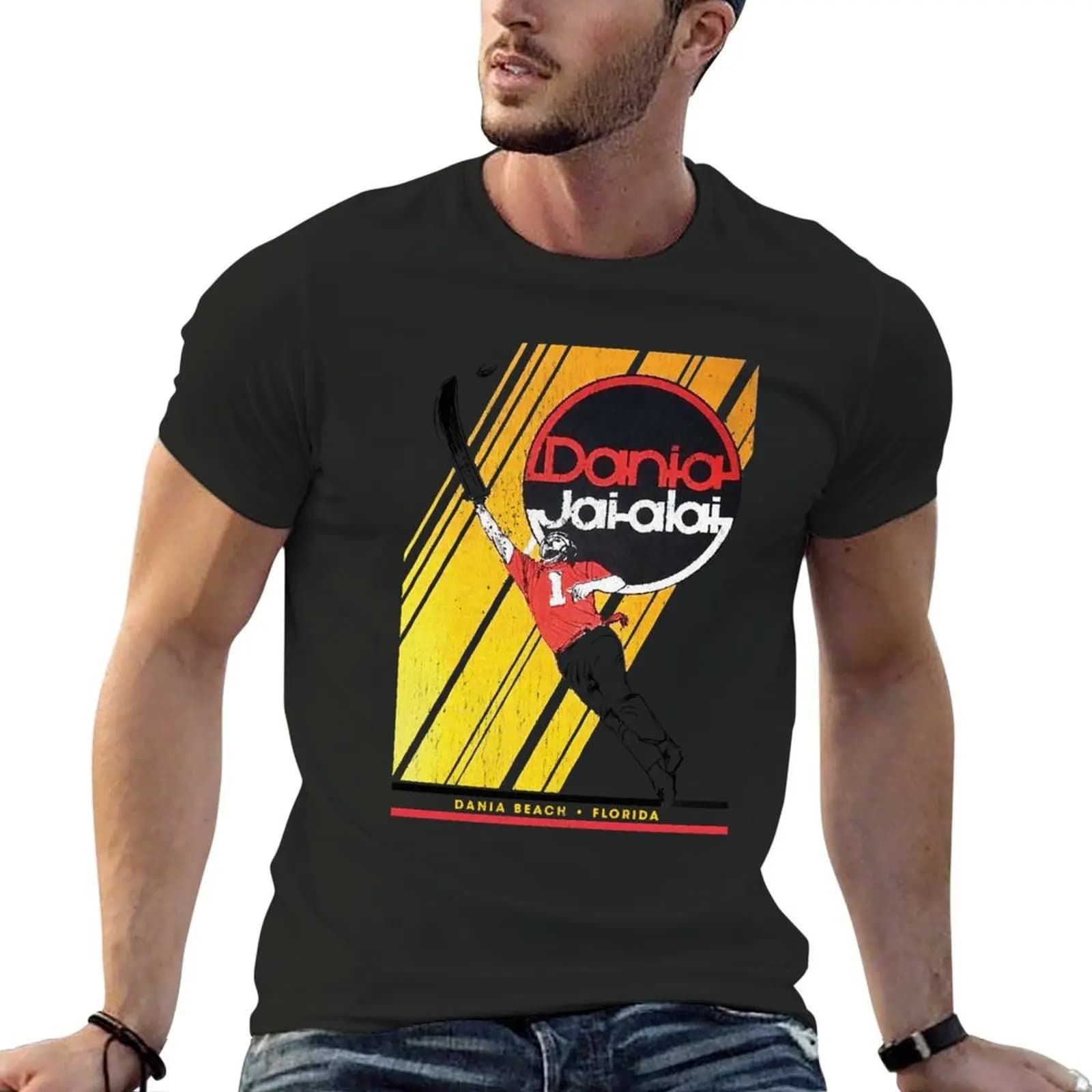 Jai Alai Classic T-Shirt summer top blanks mens t shirts casual stylish