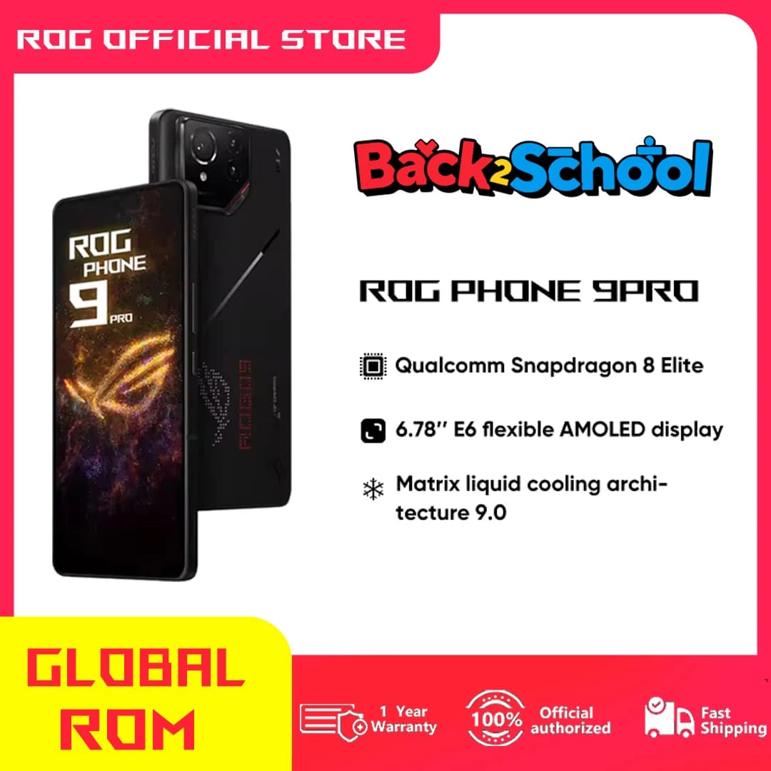 World Premiere ASUS ROG Phone 9 Pro Smartphone Snapdragon 8 Elite 6.78‘’ 185Hz AMOLED Display  5800mAh NFC Mobile Phone