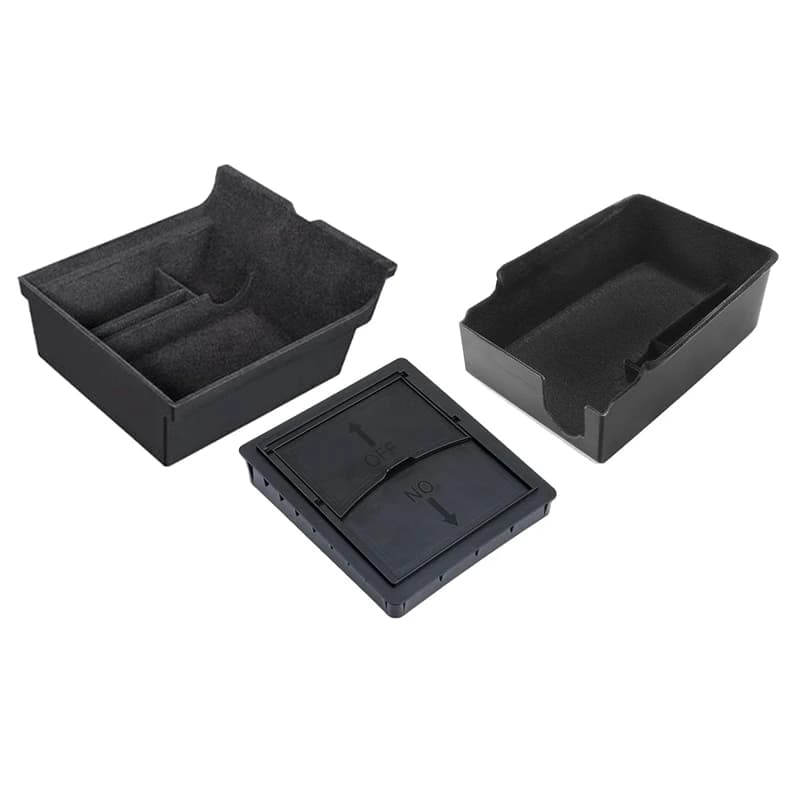 New3PCS Center Console Organizer Tray Fit for 2021 Tesla Model 3/Y Armrest Cubby Drawer Storage Box Accessories