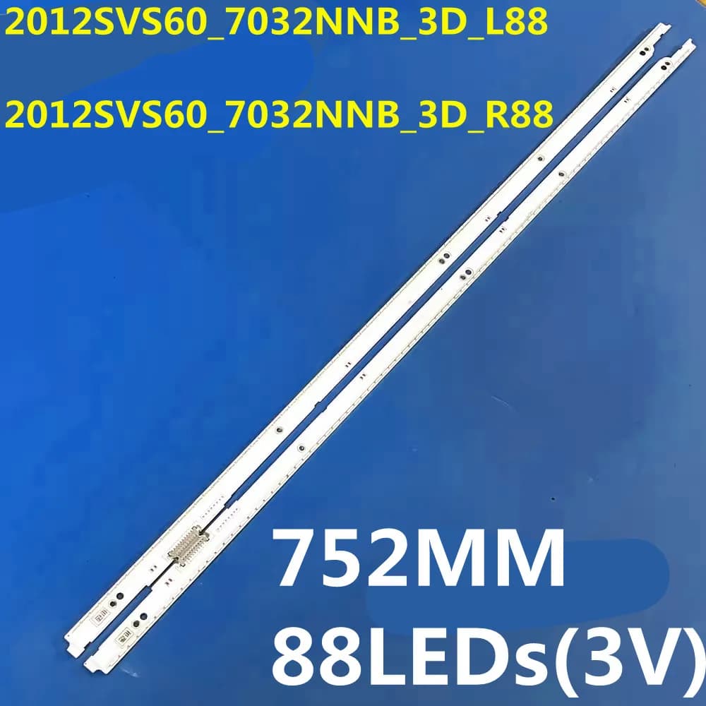 2PCS 3VLED Backlight Strip UN60ES7100 UN60ES7150 UN60ES7500 UN60ES8000 UA60ES8000 LE600DSS V1 2012SVS60 BN96 21715A BN96 21716A