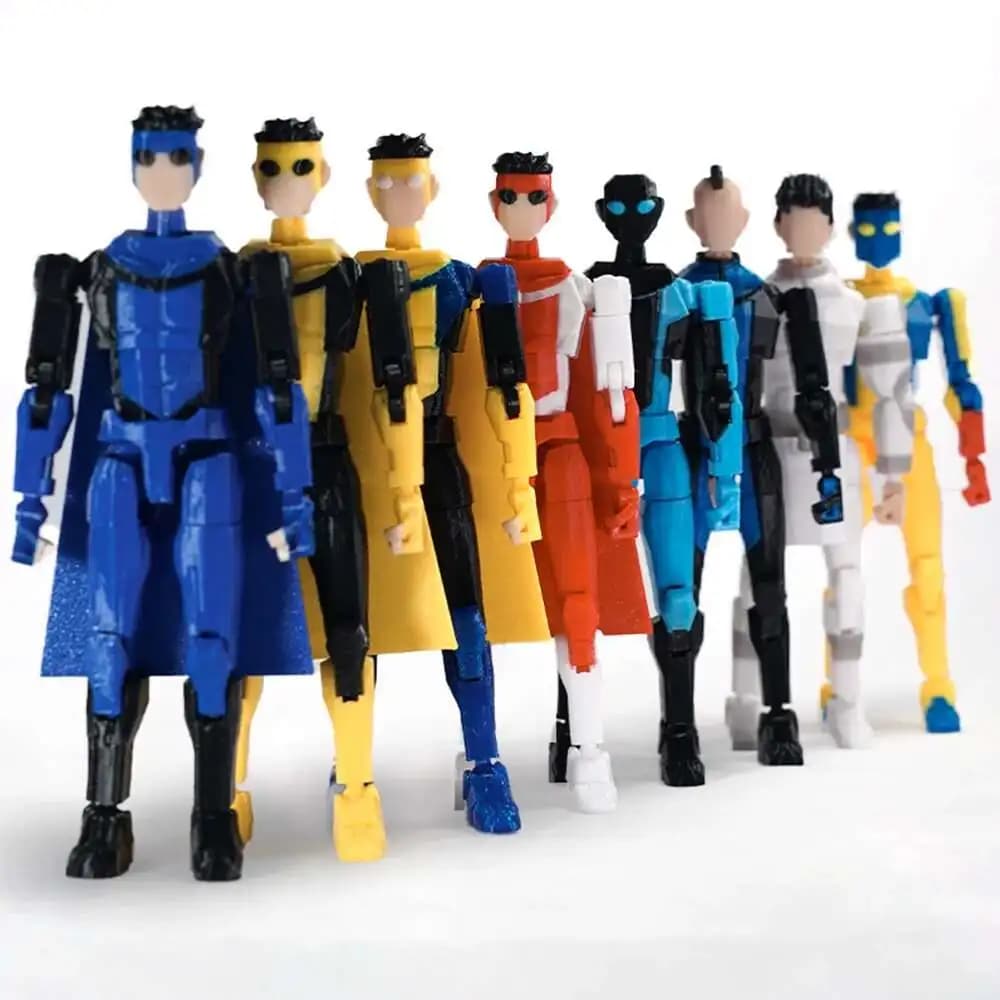 3D Printed Superheroes Invincible 2.0 Anime Multi-Jointed Shapeshift Toys Action Figures Mannequin Model Ornaments Gifts