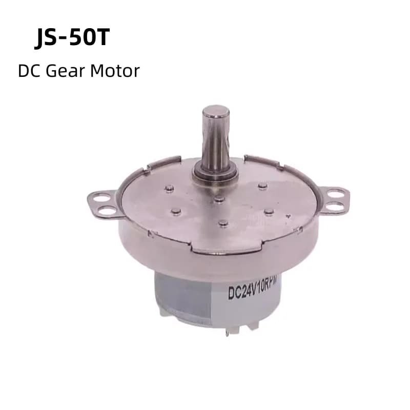JS-50T Micro DC Deceleration Motor 12V Electric Fan Heater Shaking Head Small Motor Display Table Parking Lock Accessories