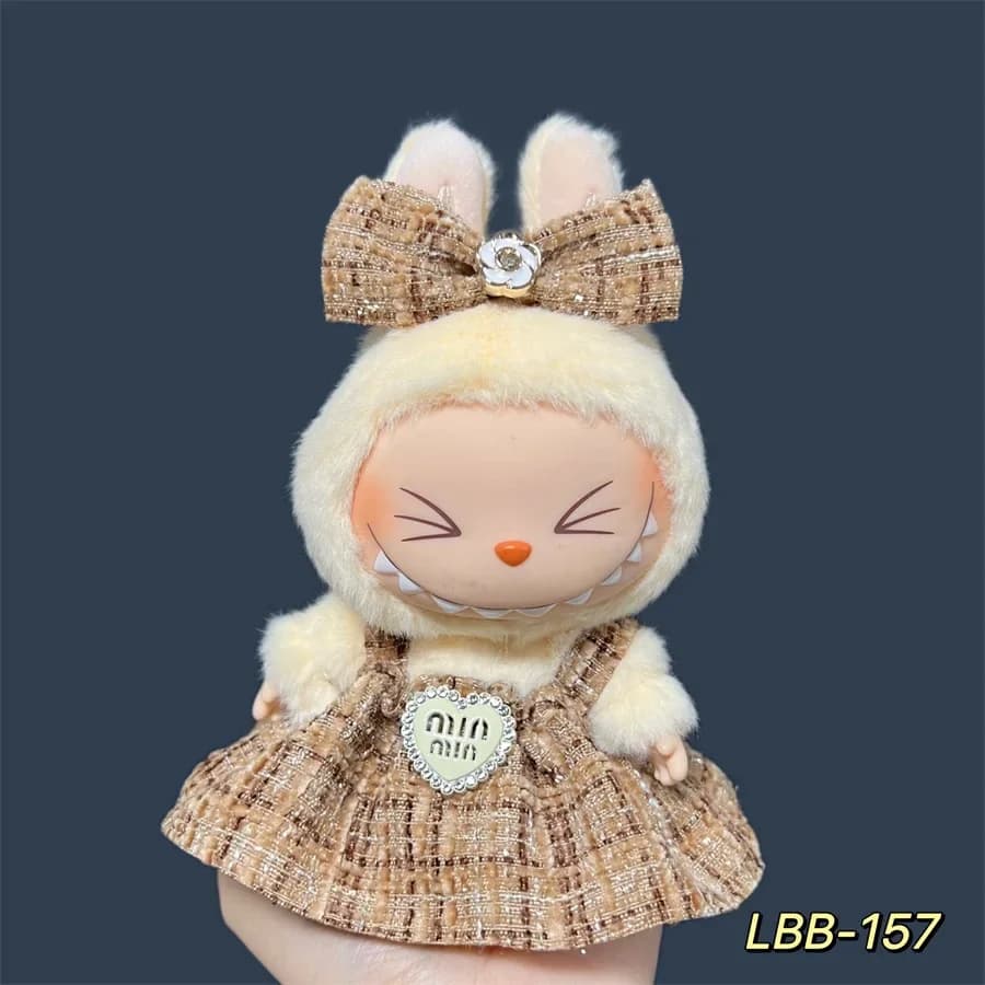 For 17cm Labubu Plush Doll Skirt- Adorable Skirt Set for DIY Clothes Accessories Gift 173 Sold