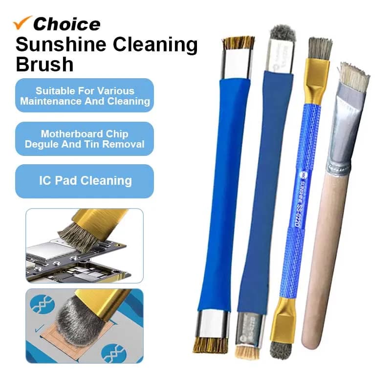 SUNSHINE SS-022 SS-022A SS-022B SS-022D Safe Brush For Phone Main Board IC Chip Glue Clean Corrosion Removal Multifunctional