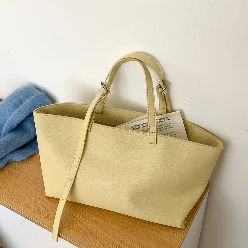 Casual Soft Tote Women Bag PU Leather Shoulder Bags for Women 2025 NEW High Quality Handbags and Purses Large Shopper Purses