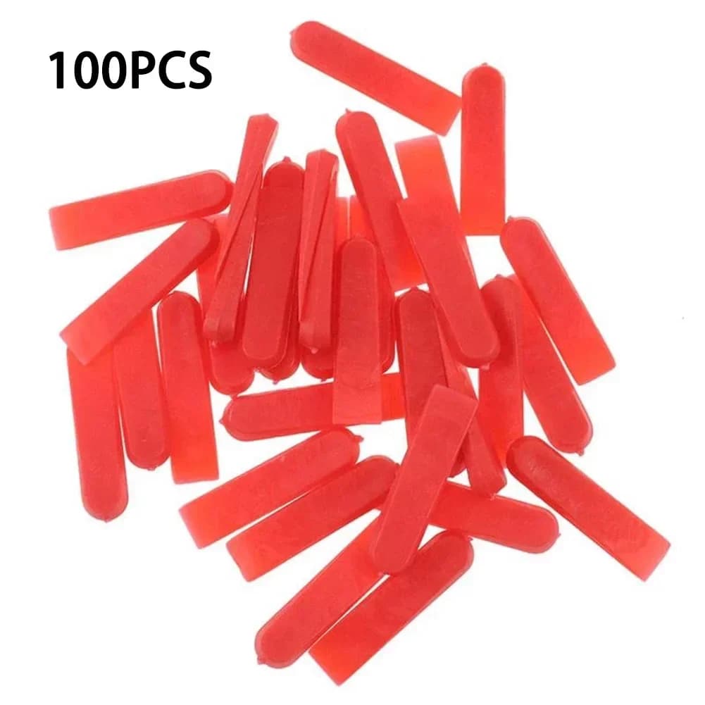 100pcs Plastic Tile Wedge Spacer Reusable Leveling Positioning Clip Floor Locator Wall Ceramic Laying Construction Tool