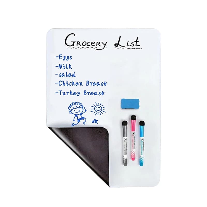 A3 A4 A5 Magnetic Dry Erase Board Refrigerator Magnet Marker WhiteBoard Sheet Kitchen Erasable Flexible Fridge Memo Grocery List