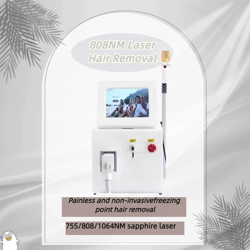 Fast Depilation Painfree Follicle Penetration Skin Rejuvenation Device Portable 808 3wave Diode Laser Permanent Hair Remov